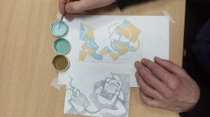 Станковая композиция 140. Цвет. Завершение.