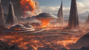 Planet on Fire Humanity’s Futuristic Outpost