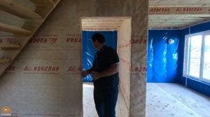 Каркасный дом со вторым светом и высокими потолками в спальнях на втором этаже
