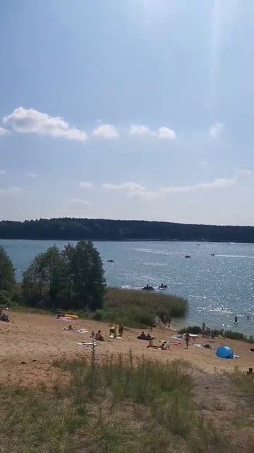 Польша.  Августов. Biale озеро. Plaza Patelnia август 2022.