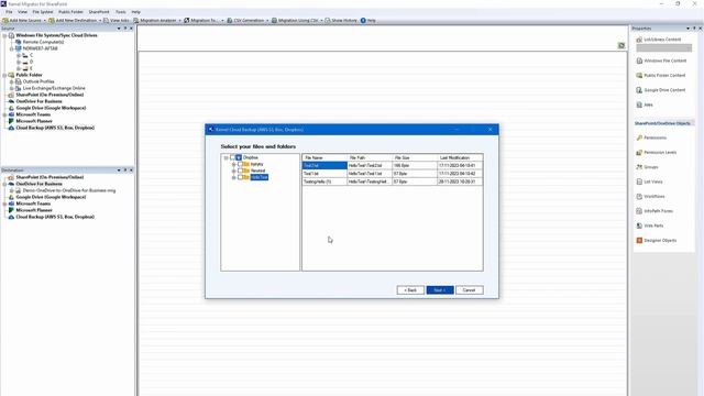Download your data from Dropbox using Kernel Dropbox Backup tool