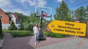 Баскетбольное кольцо Wallaby X700 - мобильная баскетбольная стойка для дома