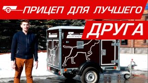Курганский прицеп для перевозки собак - "Собаковод" #курганскиеприцепы