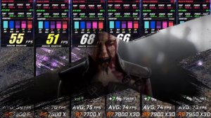 Ryzen 5 7500F vs 5 7600x vs 7 7700x vs 7 7800x3D vs 9 7900x3D vs 9 7950x3D / Test / 4K / RTX 4090