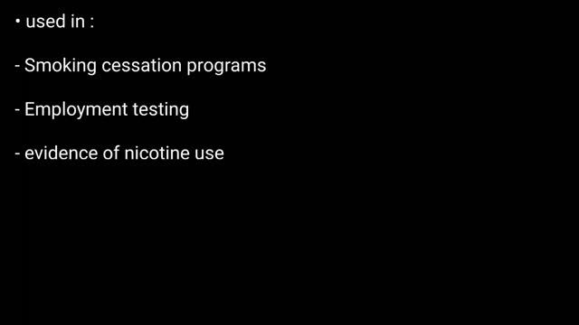 Cotinine Test  Nicotine Urine Test  Cotinine Blood Test 