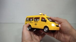 Детская машинка ГАЗель Маршрутное Такси со звуком и светом ТМ Автосвіт