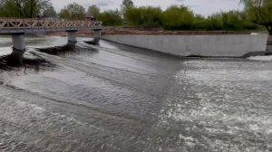 Зарайск Московская область. Водопад и пляж на реке Осётр
