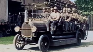 Пожарная часть, Балканы 1920-х годов в цвете.