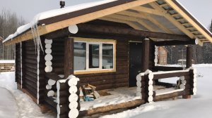 Переделка Бани из Рубленного Бревна 6х6х2м в 1эт.