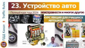 Полный курс пдд 2025 Вебинар 23 - Устройство авто