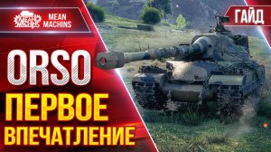 ORSO - ПЕРВОЕ ВПЕЧАТЛЕНИЕ...МОИ ПЕРВЫЕ 9100 УРОНА НА НЁМ ● Гайд по Танку ● ЛучшееДляВас