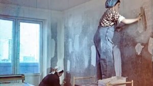 Рассекреченные материалы по механизации малярных работ. Механизированная штукатурка.