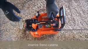 Motosega Echo CS 360 TES: primo avvio, comandi e funzionamento