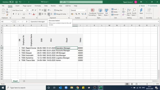 MS-Excel Basics in Tamil for Beginner's Tutorial 3 смотреть онлайн