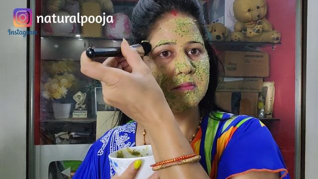 40 Year old me apply mint face pack twice a week & has clear skin- GLASS SKIN & SKIN Whitening Pack