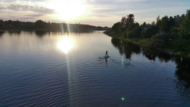 Сапсёрфинг на реке Паше #село_Паша