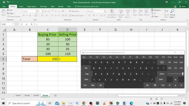 Sum Function for Easy Data Analysis in Excel