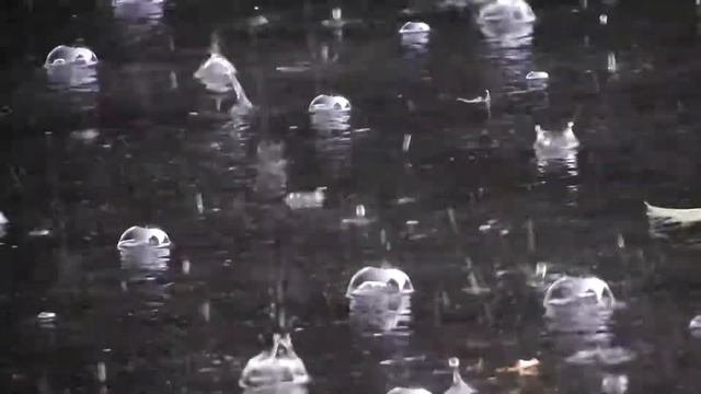 Дождь по крыше. Дождевые пузыри/Rain On The Roof. Rain Bubbles