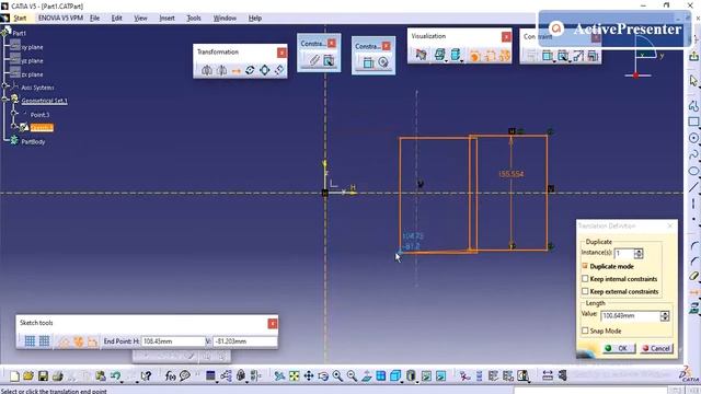 CATIA V5 | HOW TO USE SKETCH TRANSFORMATION | BEGINNERS BASIC TUTORIALS |PART DESIGN| PART 12