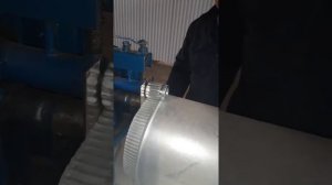 Работа роликов гофра с упорным зигом