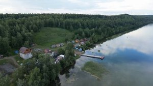 Полет над озером Инголь. Шарыповский район Красноярского края