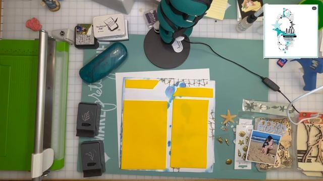 Process Video: Ocean Breezes (30 Days of Sketches/Scraptember - Day 14)