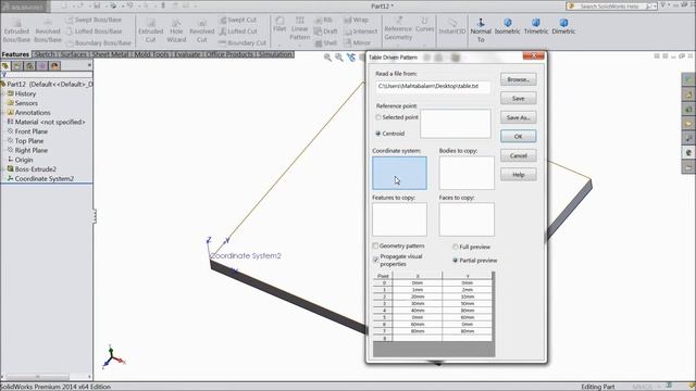 SolidWorks Tutorial in Hindi 50.Table Driven Pattern смотреть онлайн