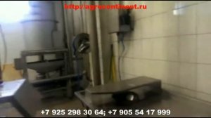 Линия обработки черевы, кишок свиней и КРС на пищевом производстве