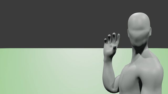 No textured human being animation - Practicing - Blender animation #5
