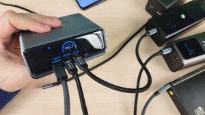 Распределение мощности Anker GaN Prime 250W A2345 настольное зарядное устройство 6 портов 4C 2A