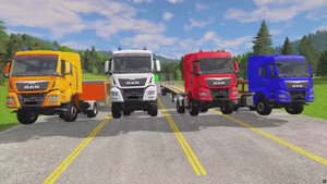 Машинки, трактора катаются и преодолевают различные препятствия