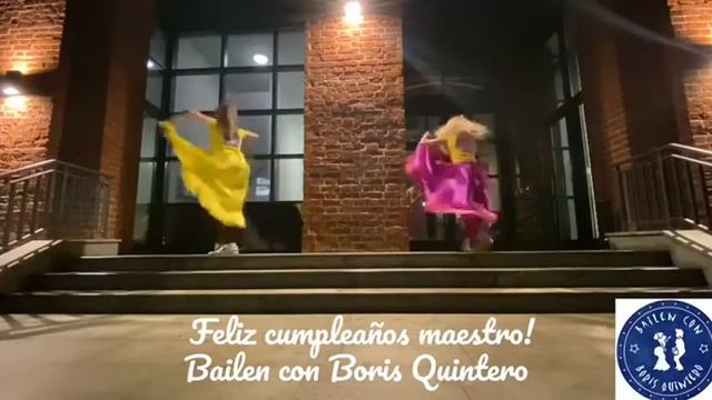 Darya Antipova y Maria Papulina - rumba guaguanco (Bailen con Boris Quintero) смотреть онлайн
