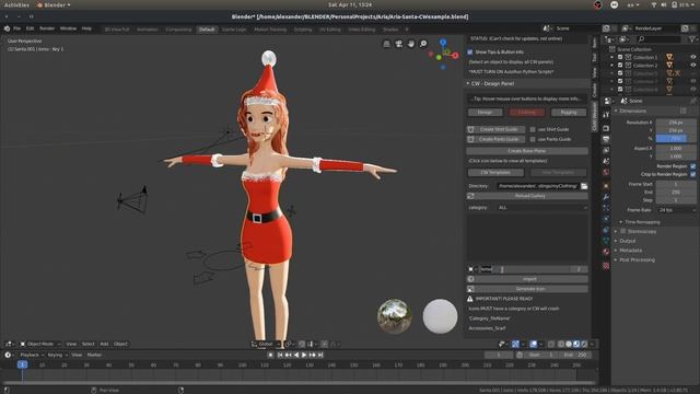 Cloth Weaver (Blender Addon) Tutorial 7:7 - Save/Load Custom Clothes смотреть онлайн