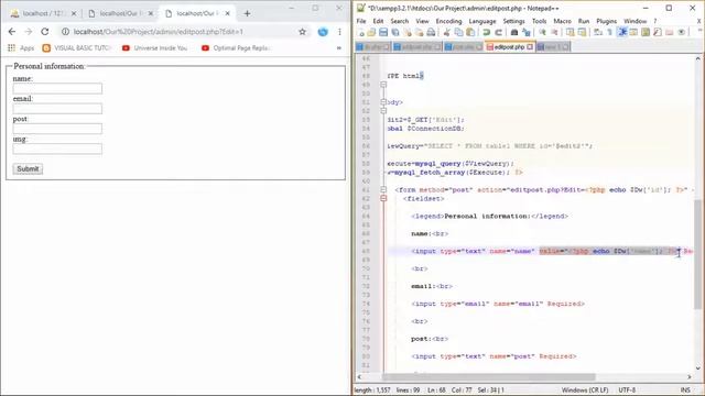 دورة PHP مع ربط Mysql مع مشروع تخرج :EDIT POST AND VALUE смотреть онлайн