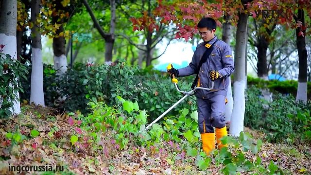 Аккумуляторный беcщеточный триммер INGCO CSTLI20018, CSTLI202522 INDUSTRIAL HD смотреть онлайн