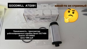 Распил фильтра GOODWILL ATG091 (аналог 151100002 для робота Haval)
