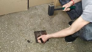 Наборное клеймо по черному металлу. Реальный тест.