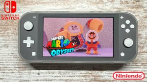 Super Mario Odyssey Nintendo Switch Lite Gameplay (Snow Kingdom)