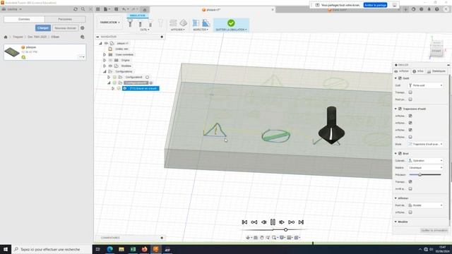 Gravure sur Fusion 360 + Centre d'usinage (editor смотреть онлайн