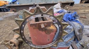 Замена венцов на ведущем колесе вездехода МТЛБ