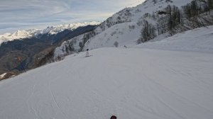 Сезон 24-25, курорт "Роза Хутор", трасса "Тритон" (синяя).