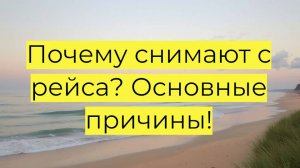 Почему снимают с рейса? Основные причины, права пассажиров и как избежать проблем при авиаперелетах