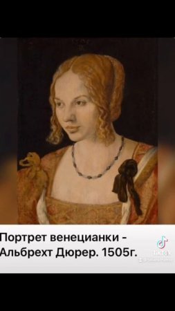 Искусство мира: Картины: Альбрехт Дюрер «Портрет венецианки»/1505/13.09.21