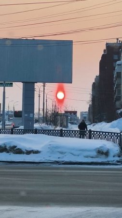 Огненное солнце. Сургут.