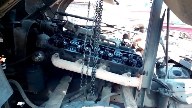 Снятием головки ямз-238 одним человеком. 3