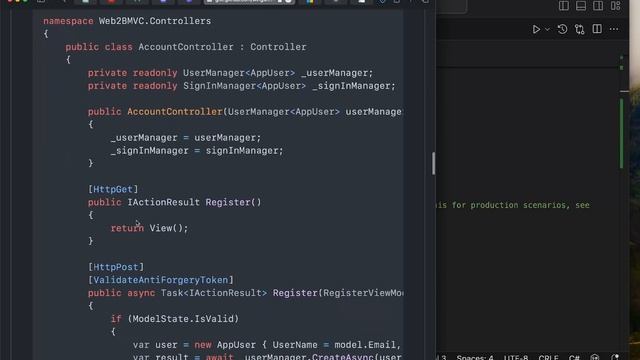 ASPNET-CORE  7 MVC Identity