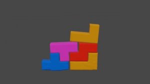 Soft Body Tetris In Blender #shorts
