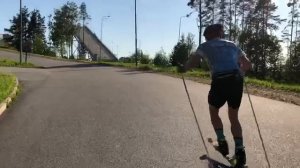 Трасса УТЦ Кавголово. Спуски и подъёмы.