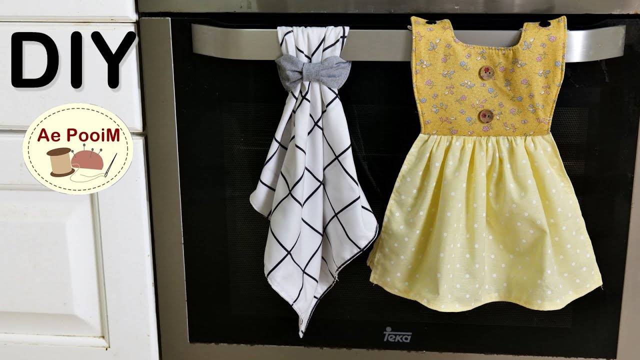 2 идеи! Кухонные полотенца для рук. смотреть онлайн