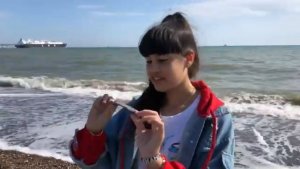 Диана Анкудинова на Сахалине.